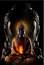 Tableau Bouddha<br> Flamme intérieur - 20x30cm