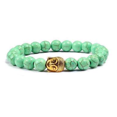 Bracelet Bouddha<br> Turquoise naturelle - [variant_title]
