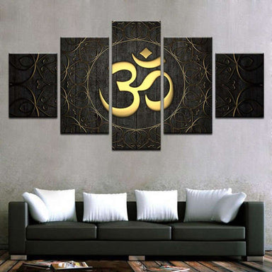 Tableau Bouddha<br> symbole OM doré - [variant_title]