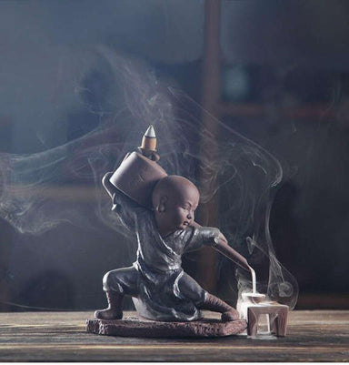 Porte Encens Bouddha Moine Kung Fu | Univers Bouddha