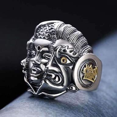 Bague Bouddha<br> Shakyamuni et diable Mara - [variant_title]