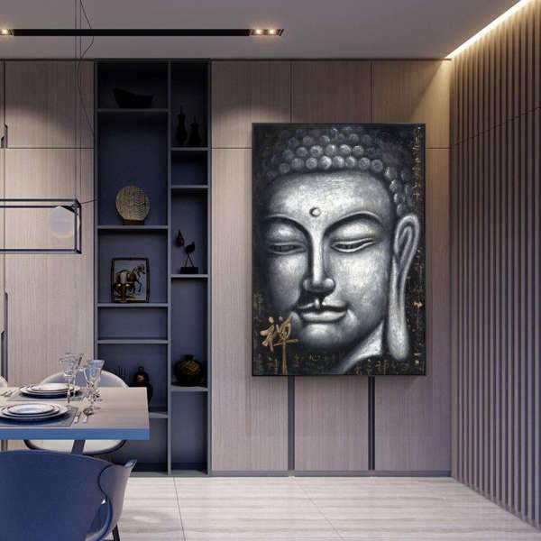 Tableau Bouddha Visage du Bouddha Graffiti - [variant_title]