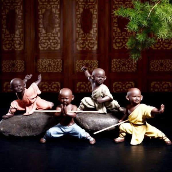 Statue Bouddha Kung Fu<br> Moine Bouddhiste - [variant_title]