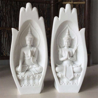 Statue Bouddha résine<br> Mains de Bouddha sculptées - [variant_title]