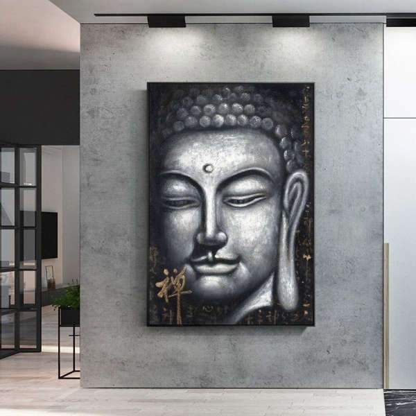 Tableau Bouddha Visage du Bouddha Graffiti - [variant_title]