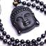 Pendentif Bouddha<br> Tête du Bouddha Obsidienne noire - [variant_title]