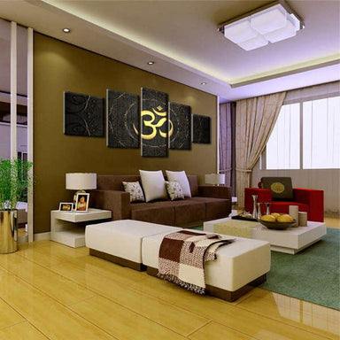 Tableau Bouddha<br> symbole OM doré - [variant_title]