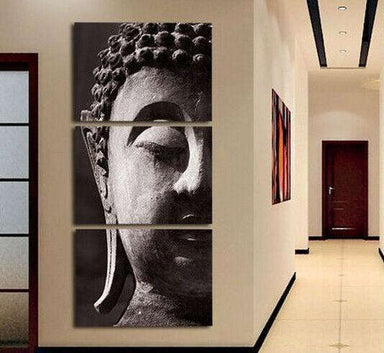 Tableau Bouddha méditation<br> Noir et Blanc - [variant_title]