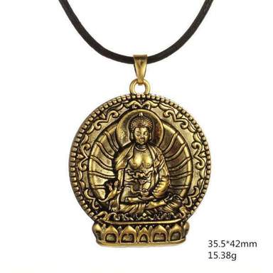 Pendentif Bouddha Or<br> Position du Lotus - [variant_title]
