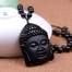 Pendentif Bouddha<br> Tête du Bouddha Obsidienne noire - [variant_title]