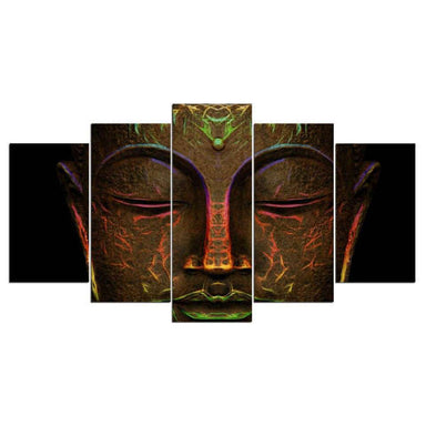 Tableau Bouddha<br> Visage arc en ciel - [variant_title]