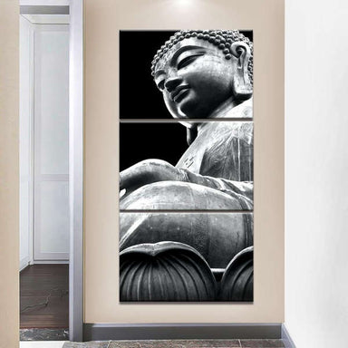 Tableau Bouddha<br> Shakyamuni noir et blanc - [variant_title]