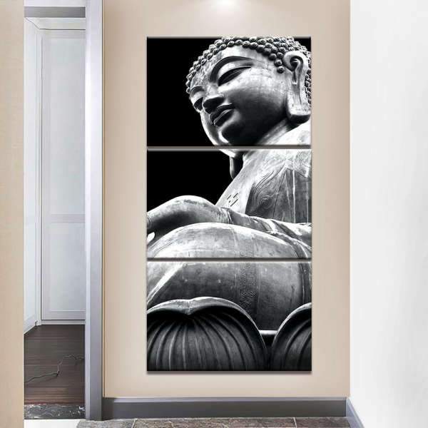 Tableau Bouddha<br> Shakyamuni noir et blanc - [variant_title]