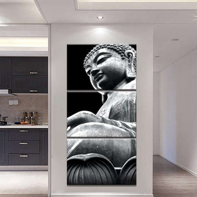Tableau Bouddha<br> Shakyamuni noir et blanc - [variant_title]