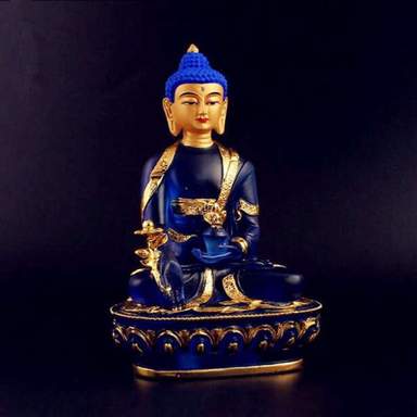 Statue Bouddha<br> Bleu de médecine - [variant_title]