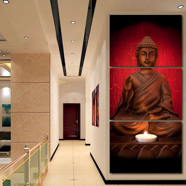 Tableau Bouddha protecteur<br> bougeoir Lotus - [variant_title]