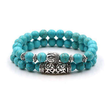 Bracelet Bouddha<br> Pierre Turquoise Naturelle - [variant_title]