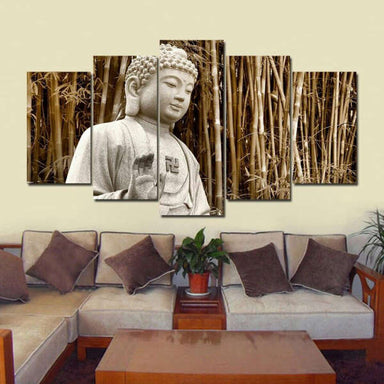 Tableau Bouddha<br> protecteur et Bambous - [variant_title]