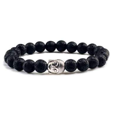 Bracelet Bouddha<br> Pierre de lave naturelle - [variant_title]