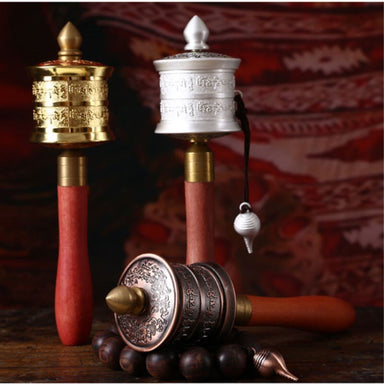 Moulin à prière<br> Tibet Om Mani Padme Hum