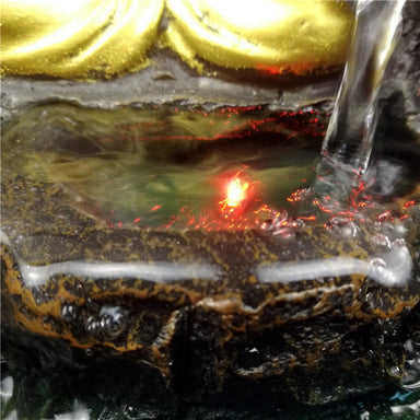 Fontaine Bouddha <br> Ecoulement