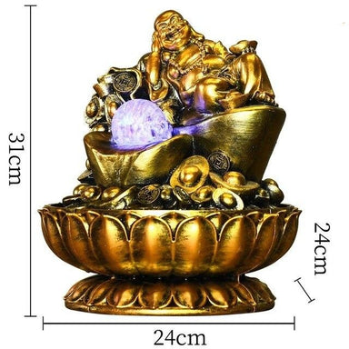 Fontaine Bouddha <br> doré