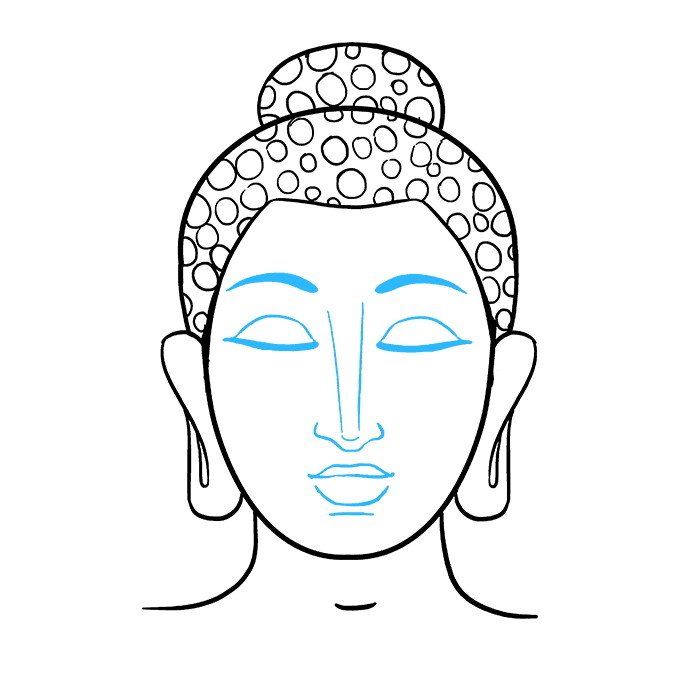 How to Draw Buddha: Step 9